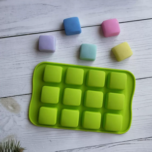 12 Vuông Sâu răng không dính linh hoạt Thiết kế Silicone Ice Cube khay khuôn Maker cho sô cô la Bánh Cookie dễ dàng phát hành - Product Image 5