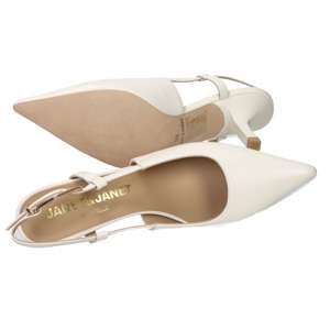 รองเท้าส้นสูงแบบสวม Janet & Janet Donna สีเบจ ส้นสูง 7 ซม. ไซส์ 39 - Product Image 6