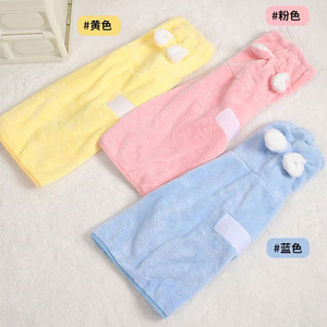 Pet Bathrobe Coral Fleece <b>Light</b> Blue Soft Quick Dry For Dogs Cats Extra Large - Product Image 2