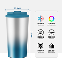 Nouvelle Tendance 2026 : Tasse à Café Isotherme en Plastique Double Paroi 12oz Personnalisable avec Logo pour Latte Chaud et Espresso – Vente Flash