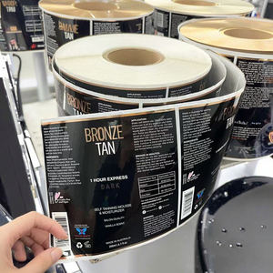 Tùy chỉnh mỹ phẩm sản phẩm Logo chai giấy nhãn tag Vinyl lá vàng Sticker dính in ấn nhãn không thấm nước - Product Image 2