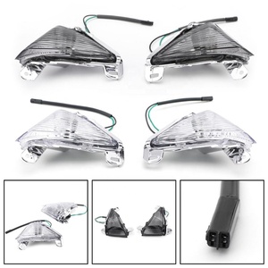 จัดส่งฟรีด้านหน้าสัญญาณไฟเลี้ยวเลนส์สำหรับคาวาซากิ ZX14R <span class=keywords><strong>ZX10R</strong></span> ZX636/ZX6R นินจา650F Concours - Product Image 2