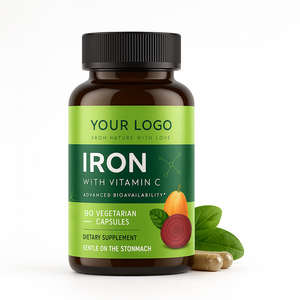 <span class=keywords><strong>Integratore</strong></span> <span class=keywords><strong>di</strong></span> <span class=keywords><strong>Ferro</strong></span> <span class=keywords><strong>Naturale</strong></span> con Vitamina C 25mg 90 Capsule Vegetariane Delicato sulla Stomaco - Product Image 1