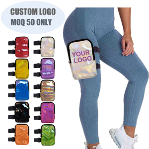Borsa da Coscia Olografica per Donna, Borsa in <span class=keywords><strong>Pelle</strong></span> Laser per Carnevale, Tracolla Doppia Regolabile, Porta Telefono per Carnevale - Product Image 1
