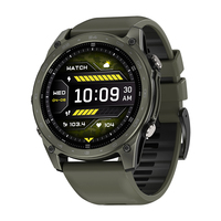 Montre connectée tactique TKYUAN, écran AMOLED de 1,43 pouce, appels Bluetooth, étanche 5ATM, tracker de fitness, batterie 530 mAh, montre connectée de sport d'extérieur