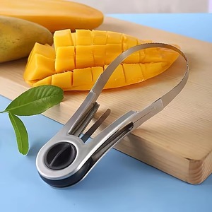 Cortador de Mango de Acero Inoxidable, Rebanador de Frutas Manual, Divisor de Melón, Herramienta para Cortar Mango para Cocina - Product Image 6
