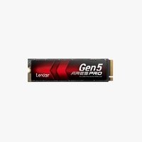 قرص صلب Lexar ARES PRO M.2 2280 PCIe Gen5 X4 NVMe SSD بسعات 1 تيرابايت و2 تيرابايت و4 تيرابايت بسرعة 14000 ميجابايت/ثانية مع لوحة دوائر مطبوعة أحادية الجانب لأجهزة الكمبيوتر المخصصة للألعاب وPS5 والكمبيوتر المحمول وتصنيع الرسومات ثلاثية الأبعاد