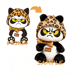 Juguete de Peluche Personalizado de Alta Gama con Bordado Exquisito, Logotipo Bordado OEM, Mascota de Peluche al por Mayor - Product Image 1