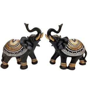 Stile europeo oro antico elefante scultura casa decorativa in resina in fibra di vetro statua collezioni indiane per tavolo stampo prodotto - Product Image 5
