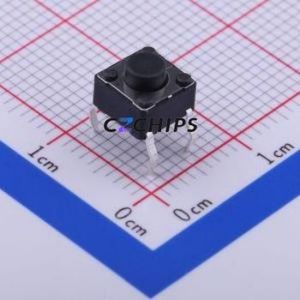 DTS-62K-V Tactile Switch Through hole Component (THT)-4P,6.2x6.2mm Switch Single Pole Single Throw Round Button 6.2mm 6.2mm - Product Image 1