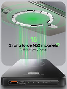 LDNIO PQ28 5000 мАч <span class=keywords><strong>Power</strong></span> <span class=keywords><strong>Bank</strong></span> мобильное зарядное устройство типа C двойной выход USB Светодиодный дисплей Портативный Лидер продаж 5000 мАч Powerbank - Product Image 2