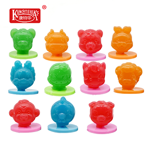 Douze bonbons durs en forme de bagues du zodiaque chinois, assortiment d'animaux, bonbons à porter au doigt - Product Image 5