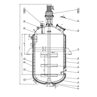 Biorreactor de Acero Inoxidable con Agitador, Mirilla y Abrazadera Tri-Clamp para Procesamiento Químico y de Fermentación Biotecnológica