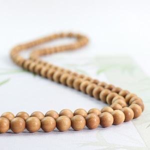 Indian Sandalwood 108 <b>Bead</b> Prayer <b>Beads</b> 8mm Round Unisex Traditional Chinese Style <b>Bracelet</b> Gift - Product Image 2