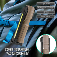 Le plus récent COB LED lumière de travail d'urgence Base magnétique mécanicien USB rechargeable lumière de travail lampe de réparation haute luminosité