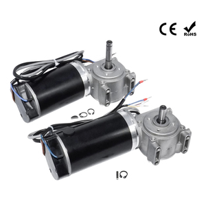 Jkongmotor 12V 24V Worm Gear Motor 63 Mét mô-men xoắn cao Micro nam châm vĩnh cửu bánh có động cơ 60 Wát với bàn chải cửa trượt động cơ - Product Image 2