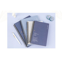 Impression de cahier personnalisé OEM vente en gros de fournitures de bureau et scolaires impression de cahier à spirale à couverture souple livre d'écriture facile