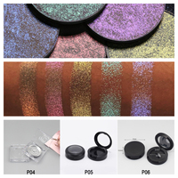 Highlighter Poudre Compacte Personnalisée 6 Couleurs Maquillage Professionnel Crème Corps Rose Scintillant Duochrome