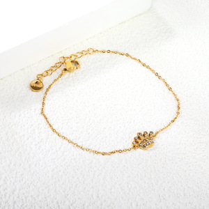 Pulsera de Zirconia con Diseño de Corona, Aleación de Zinc, Joyería de Moda para Mujer, Pulsera de Regalo - Product Image 2