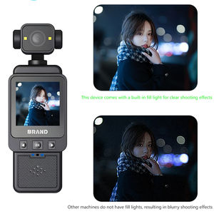 Telecamera Indossabile con Registrazione Video, Anti-Vibrazione, Piccola Body <span class=keywords><strong>Cam</strong></span> con Visione a 360° °   Telecamera Rotante Indossabile per Sport, Ciclismo, Animali Domestici e Viaggi - Product Image 3