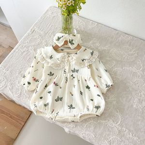Детский хлопковый комбинезон с цветочным принтом - Product Image 1
