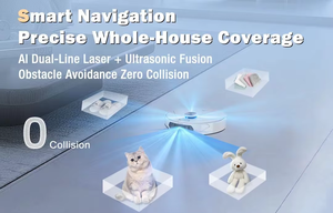 Aspiradora Robótica Premium Dreame con Función <span class=keywords><strong>de</strong></span> <span class=keywords><strong>Limpieza</strong></span> por Sonido, para Uso en Hoteles y Automóviles, 180 Minutos <span class=keywords><strong>de</strong></span> Autonomía, Carga Rápida, Funciones Personalizables - Product Image 2