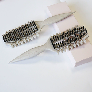 Nouvelle brosse à cheveux en paille <span class=keywords><strong>de</strong></span> blé avec peigne à queue pointue, design breveté, modèle 2026 - Product Image 4