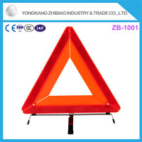 Plaque de base en forme de croix, Triangle de signalisation d'urgence routière pour le marché mondial, Triangles réfléchissants avec poignée pour situations d'urgence routière