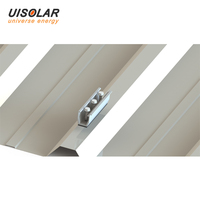 UISOLAR Prix usine Mini rail de montage PV en aluminium, structure de support courte pour toiture solaire