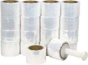 ฟิล์มยืดพันพาเลทแบบใสพร้อมหูจับ แพ็คหลายม้วน สำหรับอุปกรณ์ขนย้าย ฟิล์มพลาสติกพันสินค้าสำหรับการขนส่งแบบหนาพิเศษ - Product Image 6