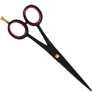Ciseaux de barbier légers de haute qualité avec lame en acier inoxydable tranchante et poignée en caoutchouc pour une utilisation professionnelle en salon de coiffure - Product Image 5