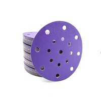 Disque abrasif en céramique violette à fixation auto-agrippante pour carrosserie automobile, directement de l'usine