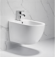 Medyag Toilettes pour la maison Toilettes murales Bidet mural sans rebord Italie Céramique Murale Série Sets Water Closet