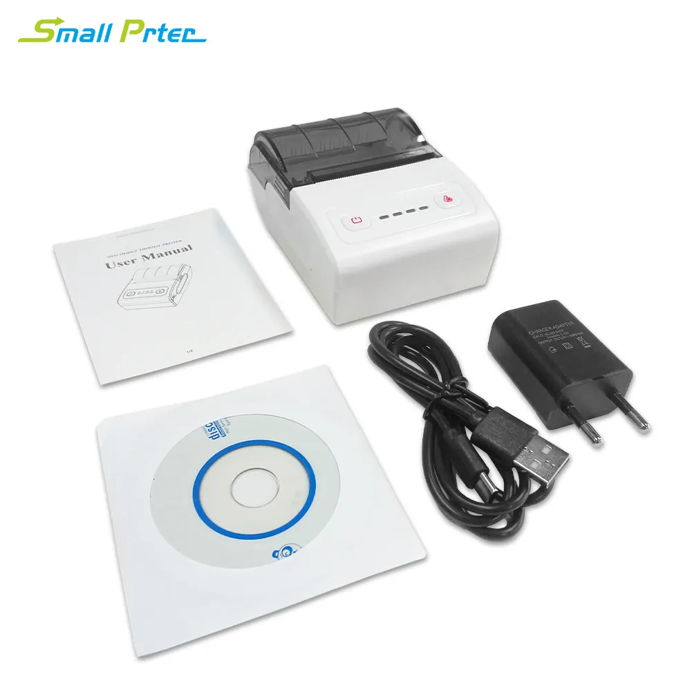 58mm Mini Bt Portable Receipt Android Usb Interface 2inch Thermal Printer Mobile Bill Wireless Thermal Printer Inkless