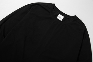 OEM New Design 95% Cotton 5% Spandex <span class=keywords><strong>black</strong></span> long sleeve t shirt men - Product Image 3