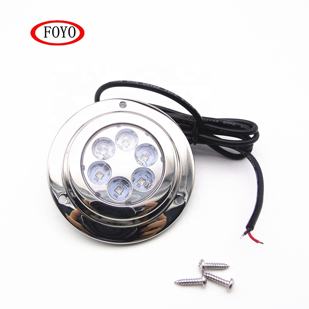 Foyo Marine RV Boat Recessed Ceiling Light Underwater Marine Lights Led Swimming Pool Lighting for Boat