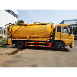 DongFeng Tianjin 12cbm Camión de succión de aguas residuales multifuncional 230HP Euro 6 con características de desobstrucción de tuberías y limpieza de suciedad - Product Image 1