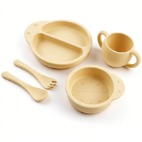 CHINFAI Bol d'alimentation pour enfants en silicone de qualité alimentaire, forme lion, avec ventouse, vaisselle pour bébés, vente chaude