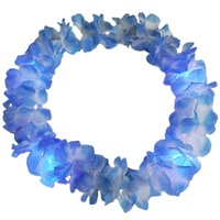 Collier Lumineux Hawaii Noël Led Light Collier Fleur Hawaïenne Lei Hula Graduation Collier Fleur Leis Guirlande