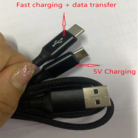 2023 nuevo puerto doble tipo C USB macho adaptador divisor Cable de carga Popular para altavoz de teléfono móvil otra impresora de cobre puro
