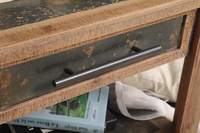 Table basse rectangulaire en bois massif artisanale Innova Home, décorative, portable, durable, facile à assembler, pour salon