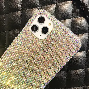 Girls Mobile Covers Cell Phone Case For IPhone 12 Pro Max Luminous Diamond Women Mobile Cases For IPhone 11 Pro Max 12 13 Cover