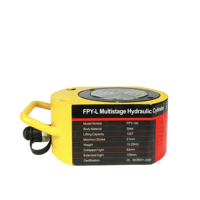 Cylindre hydraulique micro FPY-100 de 100 tonnes, mini course, type fin, prix du vérin hydraulique