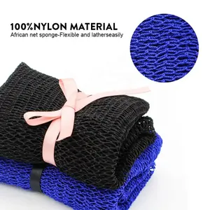 جهاز تنظيف الجسم والاستحمام من النايلون اسنفجة تقشير وتقشير شبكية طويلة تقشير وتقشير تقشير - Product Image 3