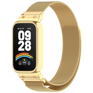 สายรัดแม่เหล็กกรอบสแตนเลสแบบอัจฉริยะสำหรับนาฬิกา <span class=keywords><strong>Mi</strong></span> Band9 Active Milan สำหรับสายนาฬิกาโลหะ <span class=keywords><strong>Mi</strong></span> band3 - Product Image 1