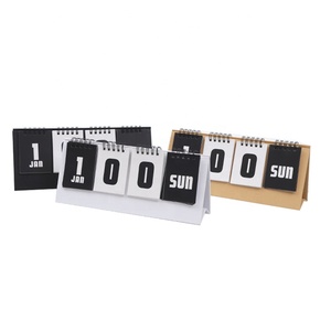 Calendario de cuenta regresiva de mesa de escritorio de papel ecológico de marca OEM promocional impreso personalizado para uso en oficina y hogar - Product Image 1