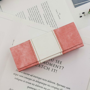 Simple Rectangle Semi Hard <b>Eyeglasses</b> Case Solid Color 3-5.9in Storage For Glasses <b>Frames</b> - Product Image 4