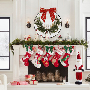 Vente chaude Noël Noeud Papillon Décoration Guirlande <span class=keywords><strong>De</strong></span> Noël Grande Taille et Mini Noeud Papillon pour Festival Party Décoratif Prop - Product Image 3
