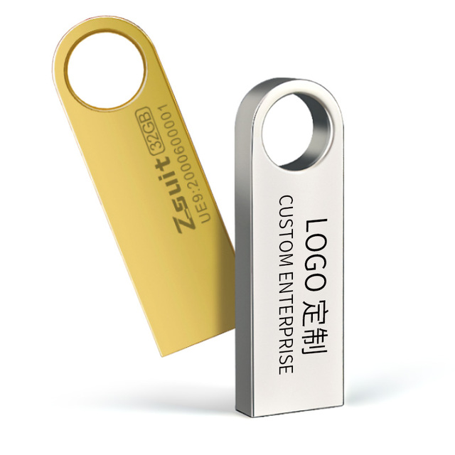 Hot Selling Metal USB Flash Drive Custom logo Memory Stick 4GB 8GB 16GB 32GB 64GB 128GB Business Gift Pen Drive Memoria USB Disk