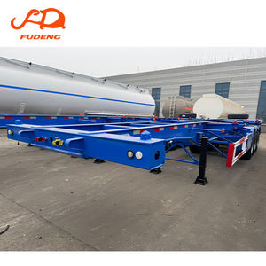 Semi-<span class=keywords><strong>remorque</strong></span> porte-conteneurs à châssis renforcé en acier haute résistance pour le transport de conteneurs cubes – Marché africain - Product Image 3